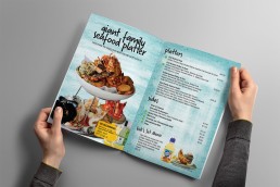 Blue Fish Darling Harbour Summer Menu Design