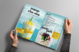 Blue Fish Darling Harbour Summer Menu Design