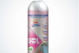 SolClean Eco Friendly Baby Care Spray Packaging Design