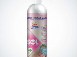 SolClean Eco Friendly Baby Care Spray Packaging Design