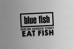 Blue Fish Eat Fish Logo Design