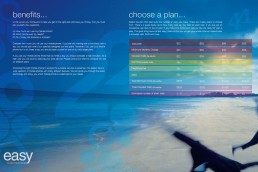 M8 Easy Plans Brochure Design Inner page