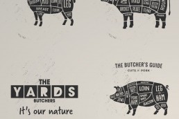 The Yards Butchers Packaging Wrapping Paper Design